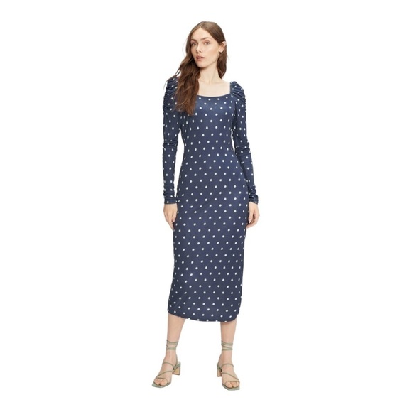 TED Baker Meegwin Ditsy Spot Jersey Dress - Picture 1 of 14